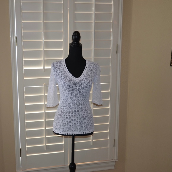 Dolce & Gabbana Stretch Lace Pull Over Top - Picture 1 of 9